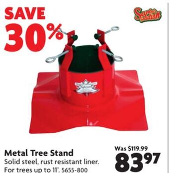 Home Hardware Metal tree stand offer