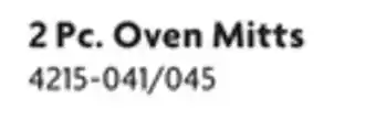 Home Hardware 2 pc. oven mitts offer