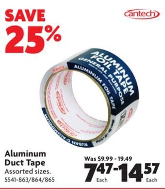 Home Hardware Aluminum duct tape offer