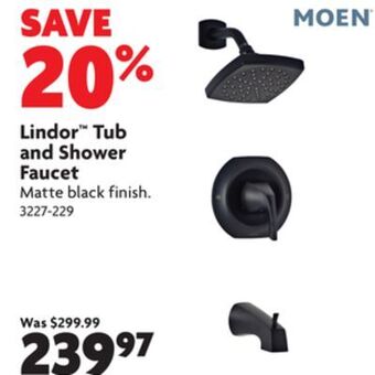 Home Hardware Lindor™ tub and shower faucet offer