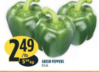 Marché Adonis Green peppers offer