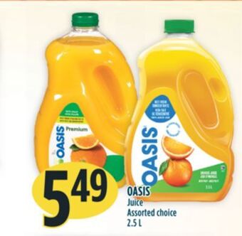 Marché Adonis Oasis juice offer