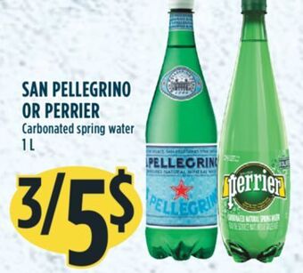 Marché Adonis San pellegrino or perrier carbonated spring water offer