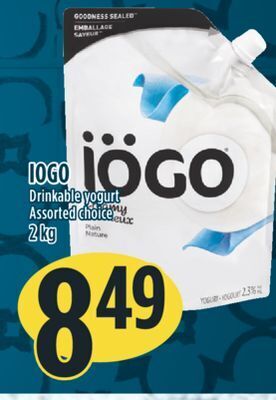 Marché Adonis Iogo drinkable yogurt offer