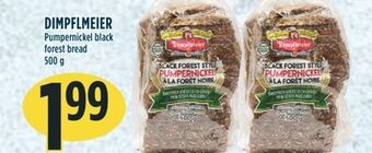 Marché Adonis Dimpflmeier pumpernickel black forest bread offer