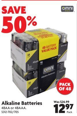 Home Hardware Alkaline batteries offer