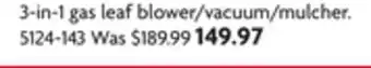 Home Hardware 3-in-1 gas leaf blower/vacuum/mulcher offer