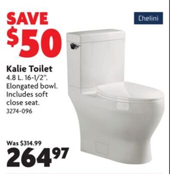 Home Hardware Kalie toilet offer