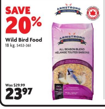 Home Hardware Wild bird food offer