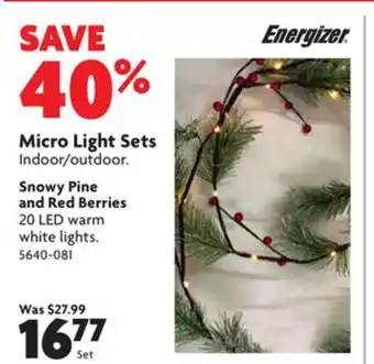 Home Hardware Micro light sets offer