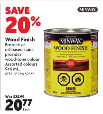 Home Hardware Wood finish offer