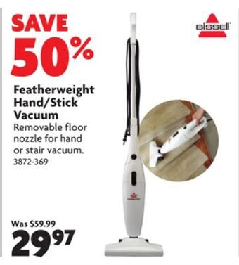 Home Hardware Featherweight hand/stick vacuum offer