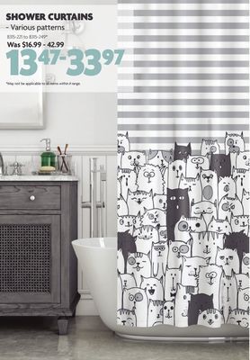 Home Hardware Shower curtains offer
