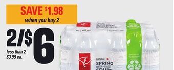 Zehrs Markets Pc® natural spring water, 24x500 ml offer