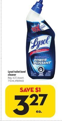Giant Tiger Lysol toilet bowl cleaner offer