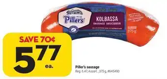 Giant Tiger Piller's sausage offer