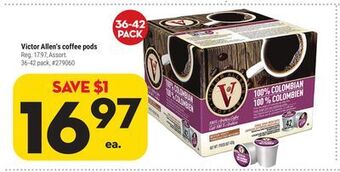Giant Tiger Victor allen's coffee pods offer