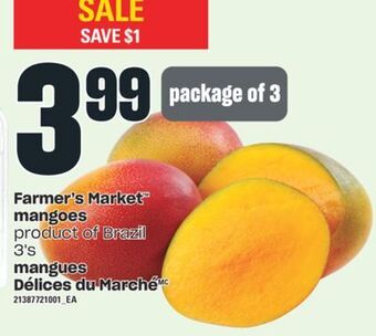 Valu-mart Mangues délices du marché, 3's offer