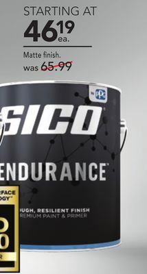 RONA 3.78-l cans of sico endurance interior paint offer