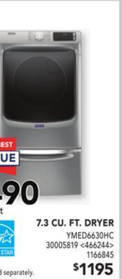 RONA Maytag 7.3 cu. ft. dryer offer
