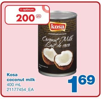 Wholesale Club Kosa coconut milk, 400 ml offer