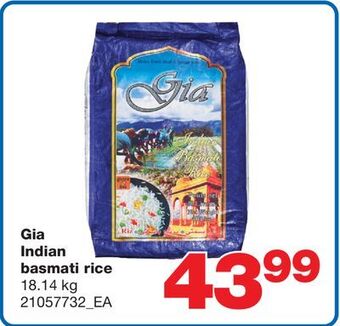 Wholesale Club Gia indian basmati rice, 18.14 kg offer