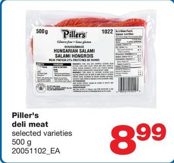 Wholesale Club Piller's deli meat, 500 g offer
