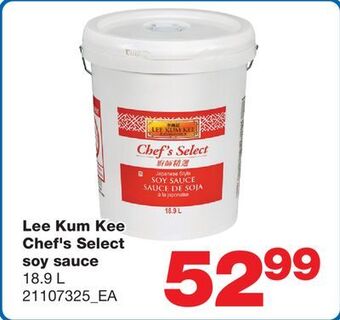 Wholesale Club Lee kum kee chef's select soy sauce, 18.9 l offer