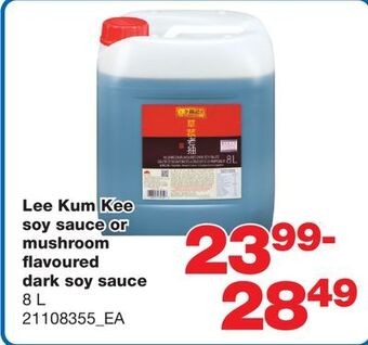 Wholesale Club Lee kum kee soy sauce or mushroom flavoured dark soy sauce, 8 l offer