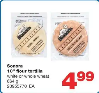 Wholesale Club Sonora 10" flour tortilla, 864 g offer