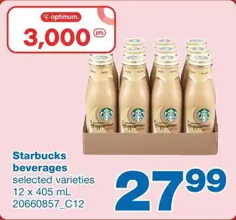 Wholesale Club Starbucks beverages, 12 x 405 ml offer