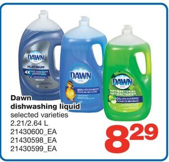 Wholesale Club Dawn dishwashing liquid, 2.21/2.64 l offer