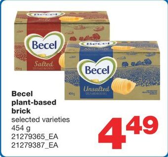 Wholesale Club Becel plant-based brick, 454 g offer