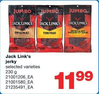 Wholesale Club Jack link's jerky, 230 g offer