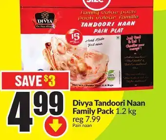 Chalo FreshCo Divya tandoori naan family pack 1.2 kg offer