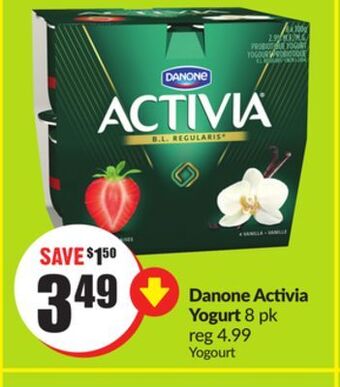 Chalo FreshCo Danone activia yogurt 8 pk offer