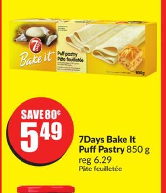 Chalo FreshCo 7days bake it puff pastry 850 g offer