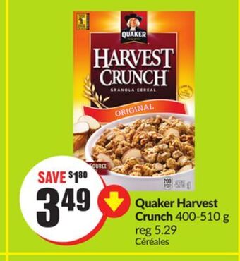 Chalo FreshCo Quaker harvest crunch 400-510 g offer