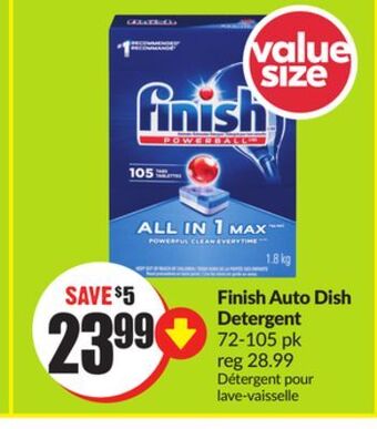 Chalo FreshCo Finish auto dish detergent 72-105 pk offer