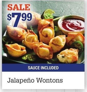 M & M Food Market Jalapeño wontons offer