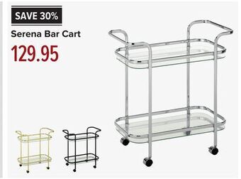 Linen Chest Serena bar cart offer