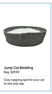 Petvalu Jump cat bedding offer