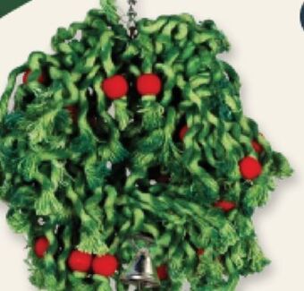 Petvalu Featherland paradise cotton wreath bird toy offer