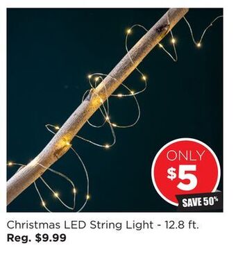 Christmas led string light -12.8 ft.