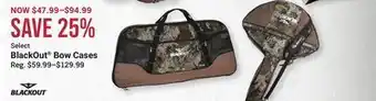 Bass Pro Blackout® bow cases offer