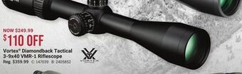 Bass Pro Vortex® diamondback tactical 3-9x40 vmr-1 riflescope offer