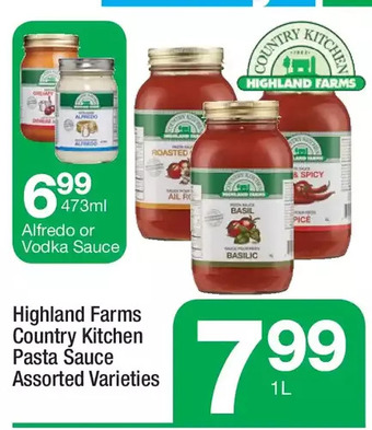 Highland Farms Highland farms country kitchen pasta sauce offer