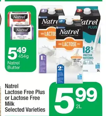 Highland Farms Natrel butter | natrel lactose free plus or lactose free milk offer