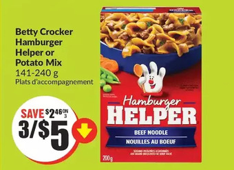 FreshCo Betty crocker hamburger helper or potato mix offer