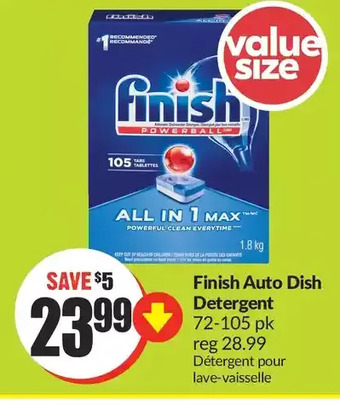 FreshCo Finish auto dish detergent offer